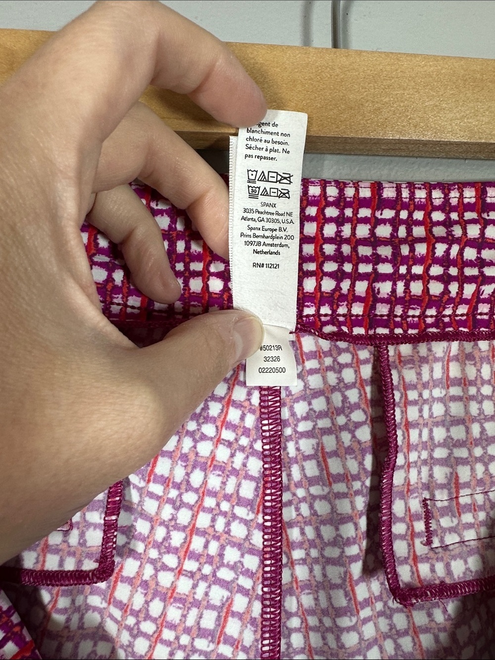 SPANX Sunshine Shorts Hibiscus Gingham UPF 50+ Women’s Size XL - Picture 8 of 8